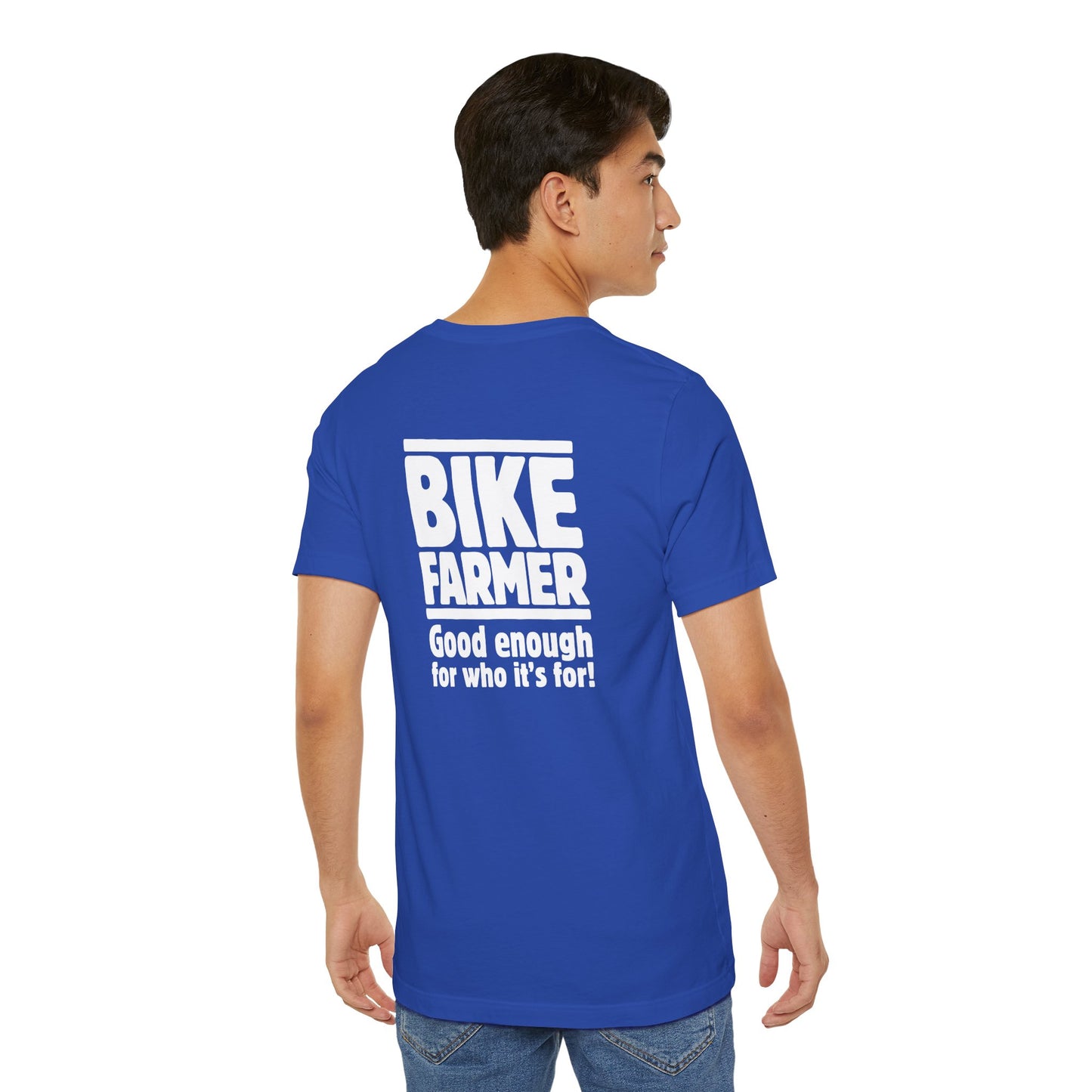 "Good Enough Short" Sleeve Tee - White Ink