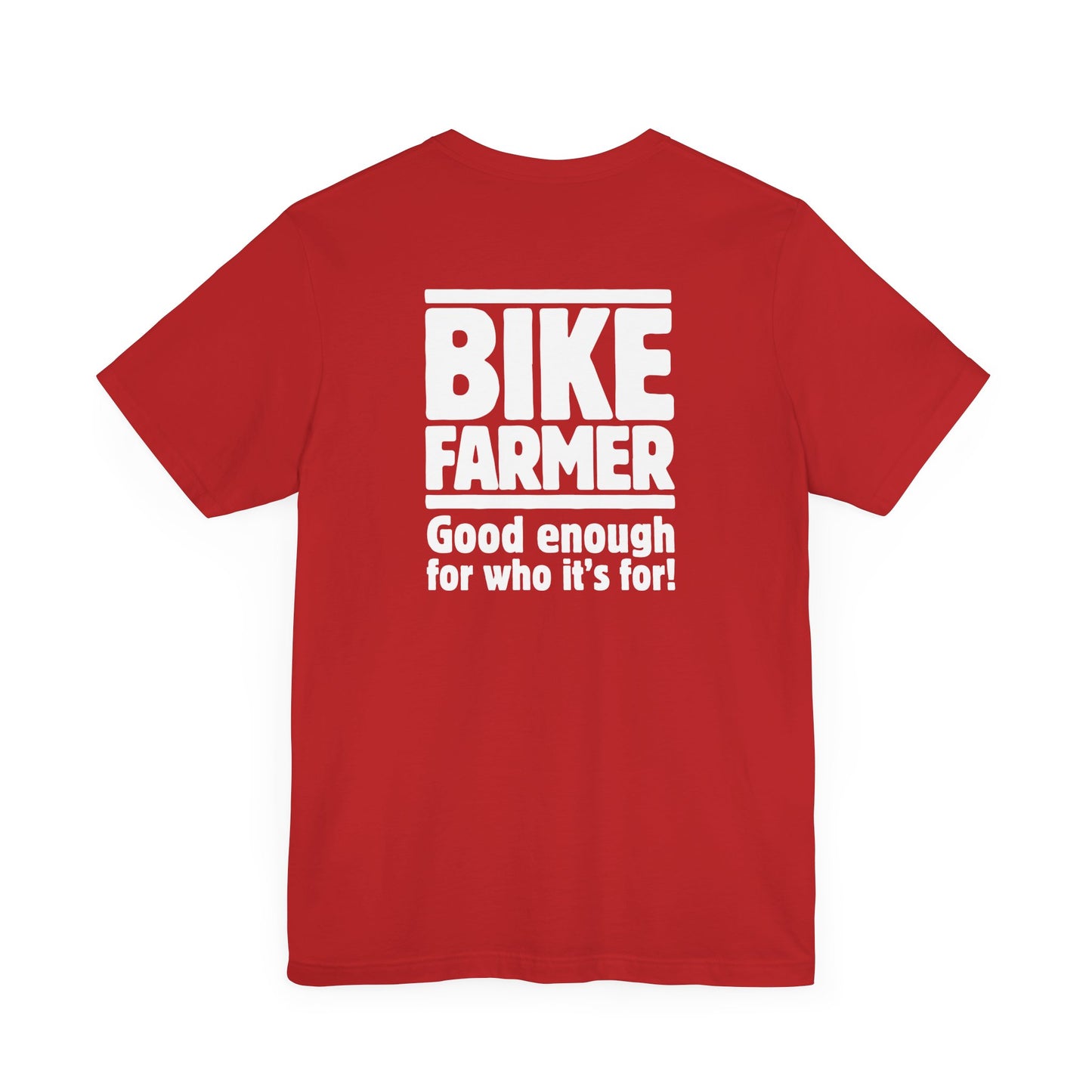 "Good Enough Short" Sleeve Tee - White Ink