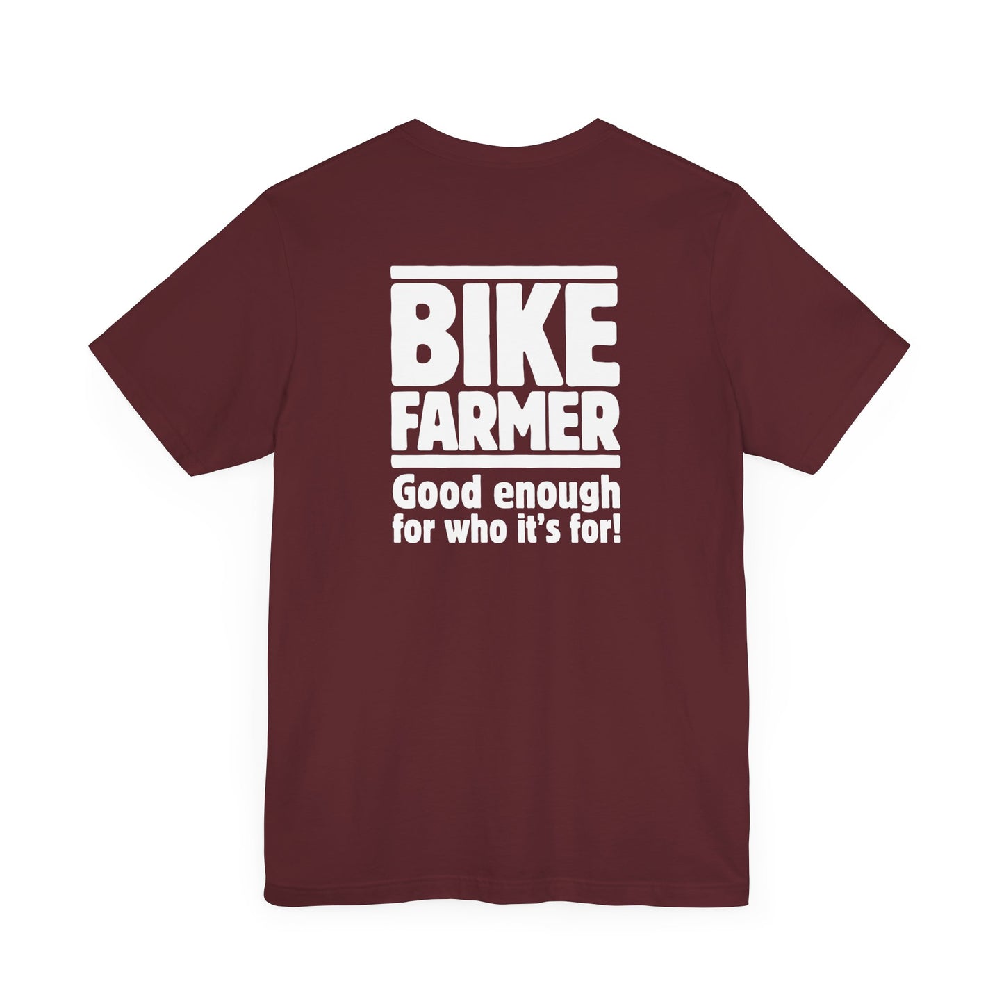 "Good Enough Short" Sleeve Tee - White Ink