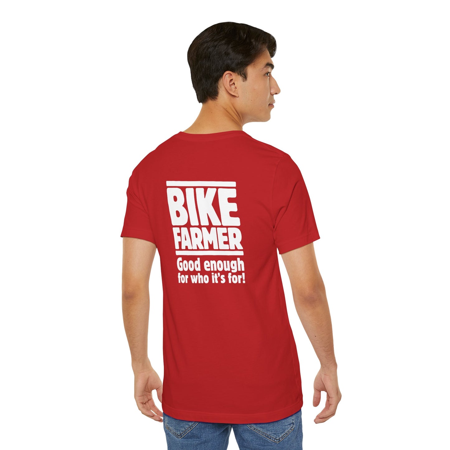 "Good Enough Short" Sleeve Tee - White Ink