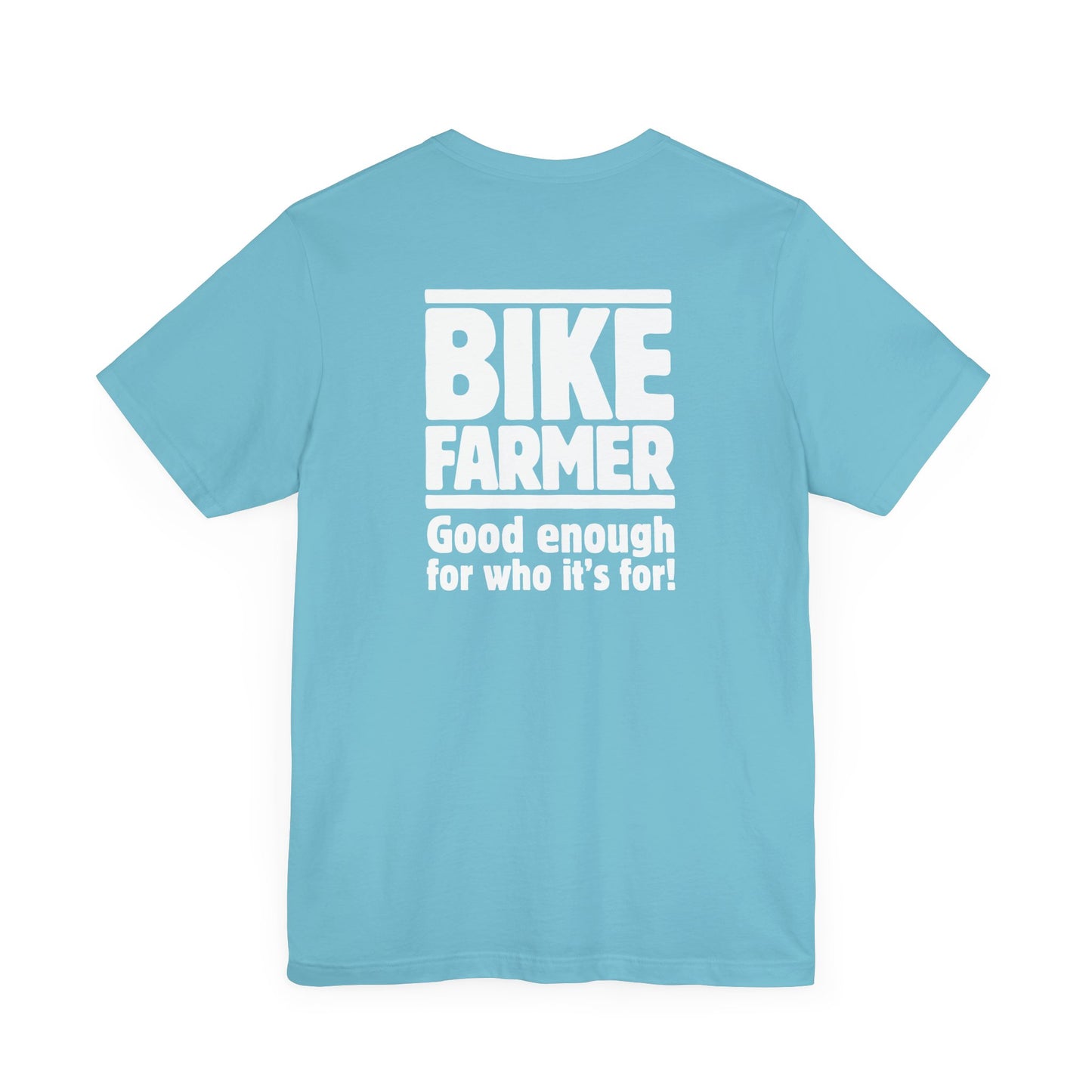 "Good Enough Short" Sleeve Tee - White Ink
