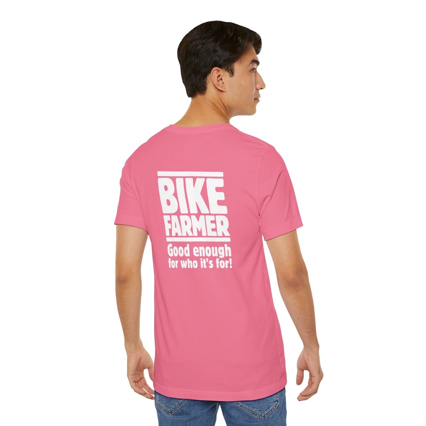 "Good Enough Short" Sleeve Tee - White Ink