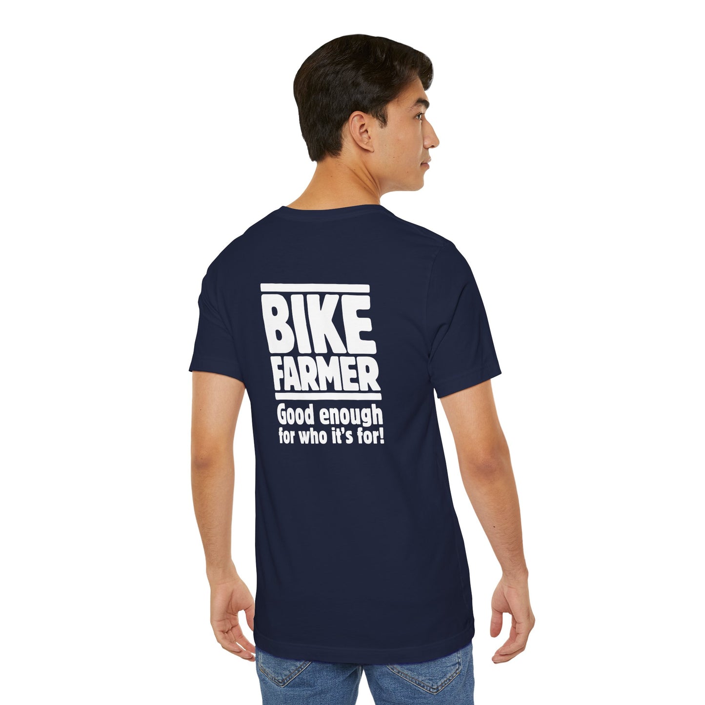 "Good Enough Short" Sleeve Tee - White Ink