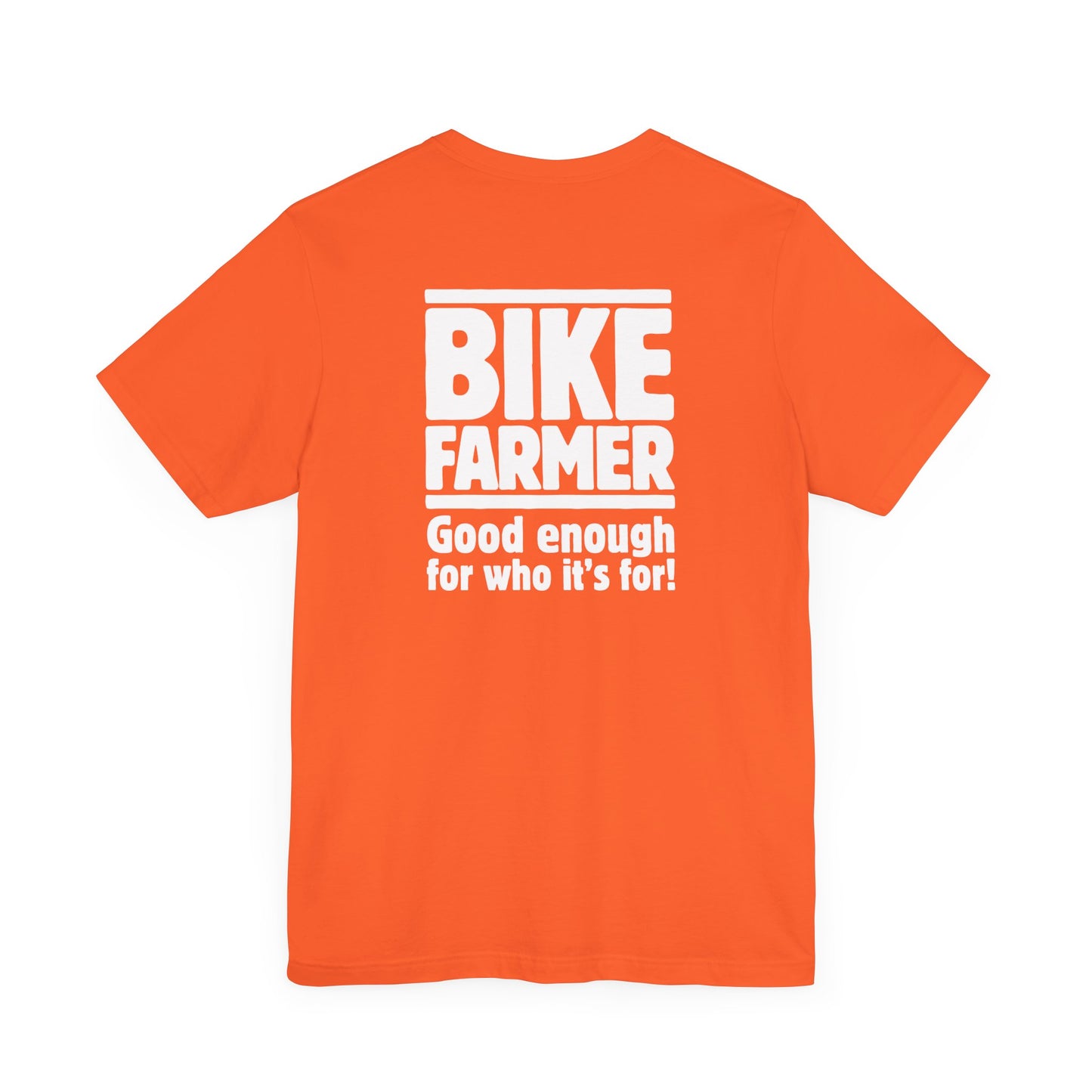 "Good Enough Short" Sleeve Tee - White Ink