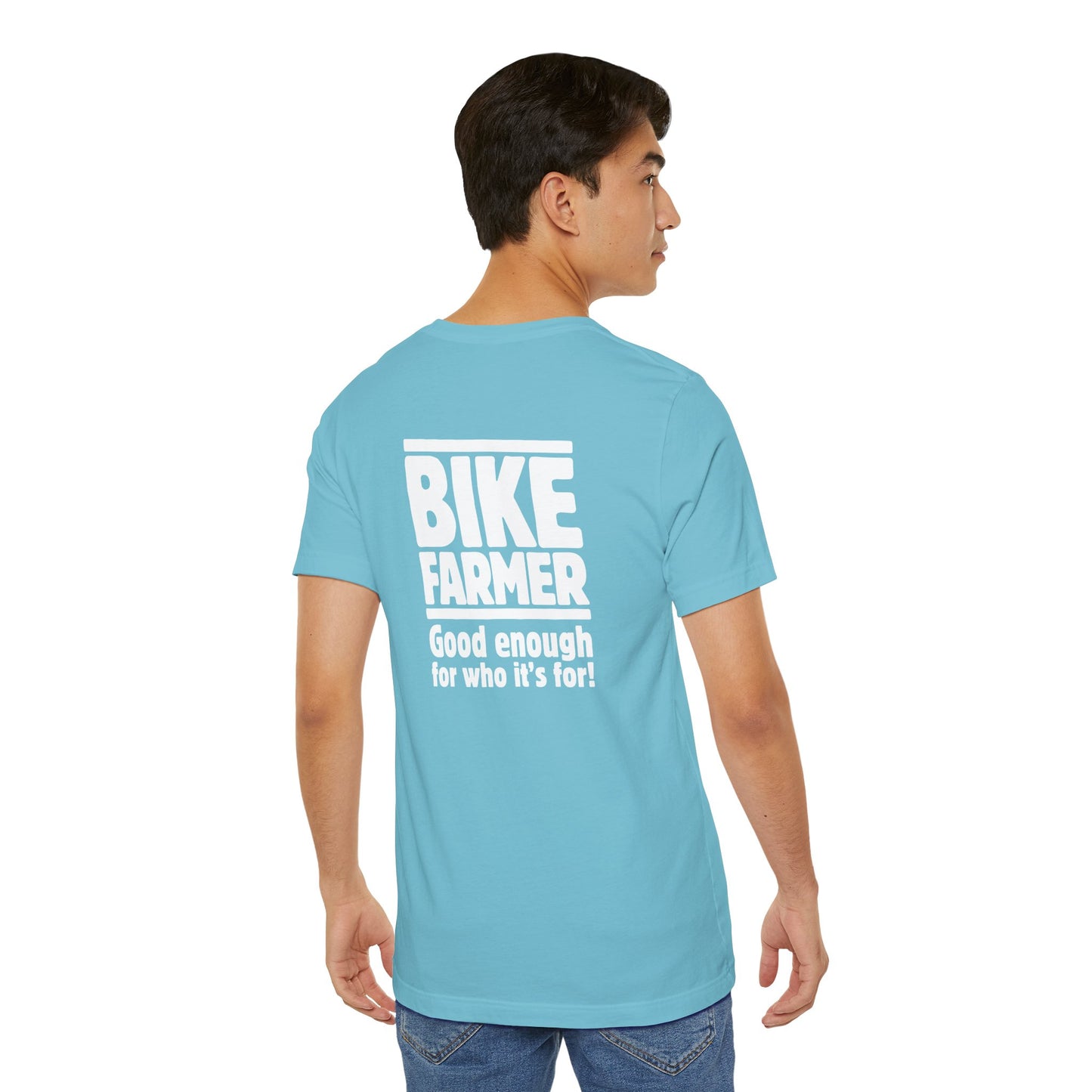 "Good Enough Short" Sleeve Tee - White Ink