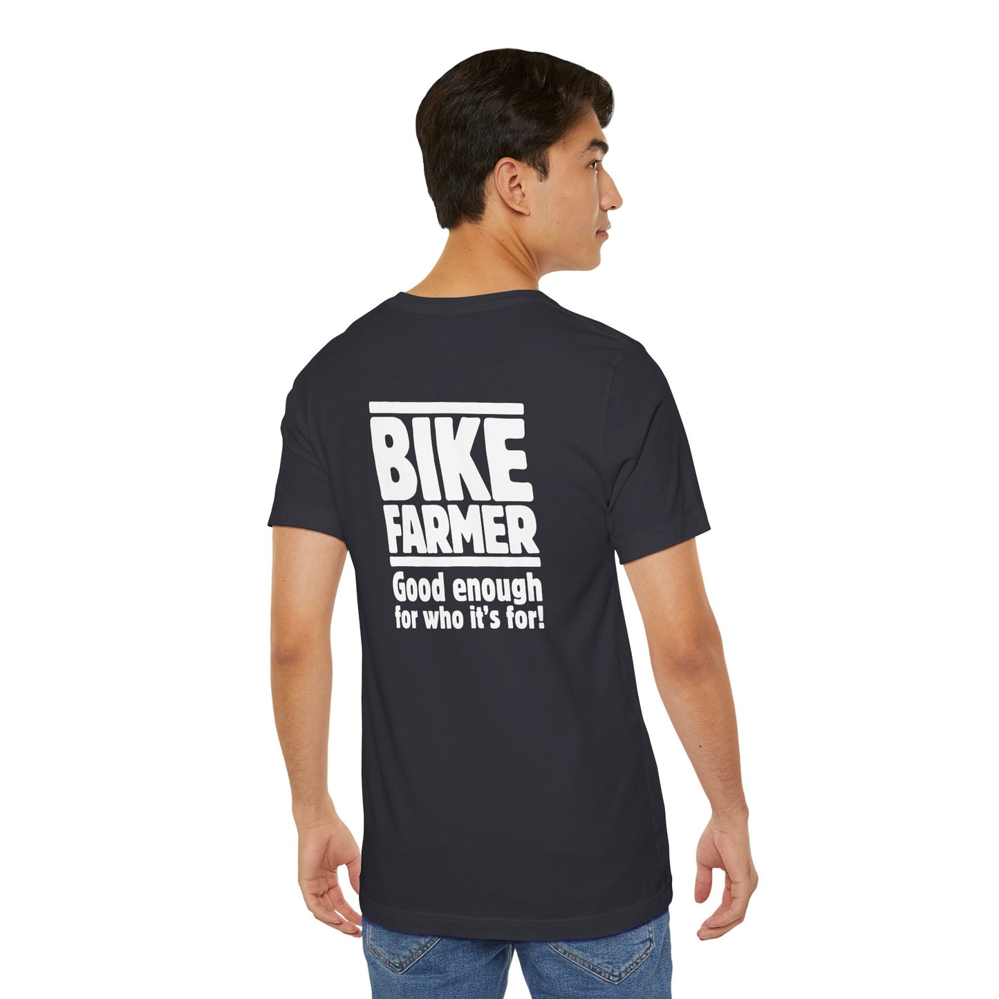 "Good Enough Short" Sleeve Tee - White Ink