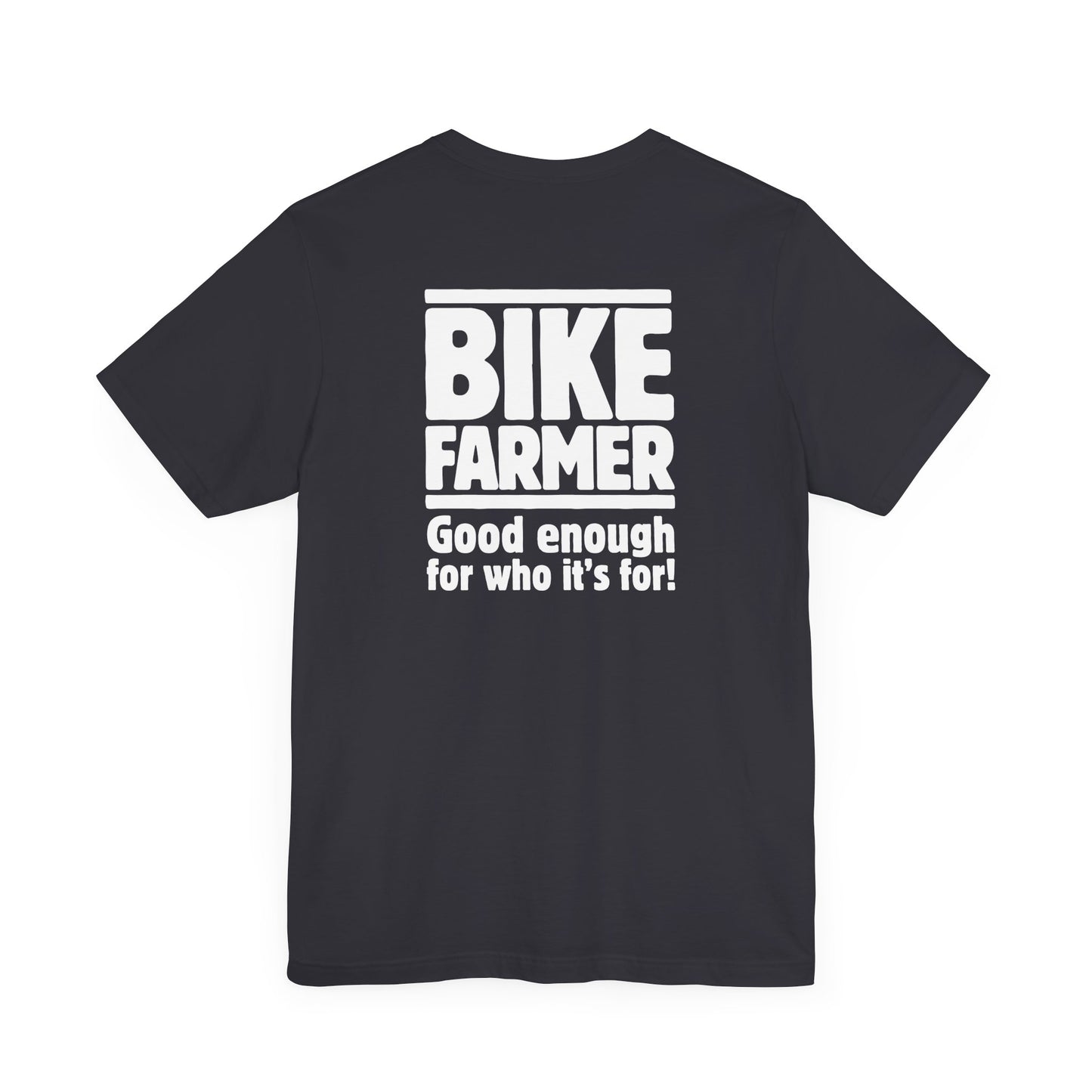 "Good Enough Short" Sleeve Tee - White Ink
