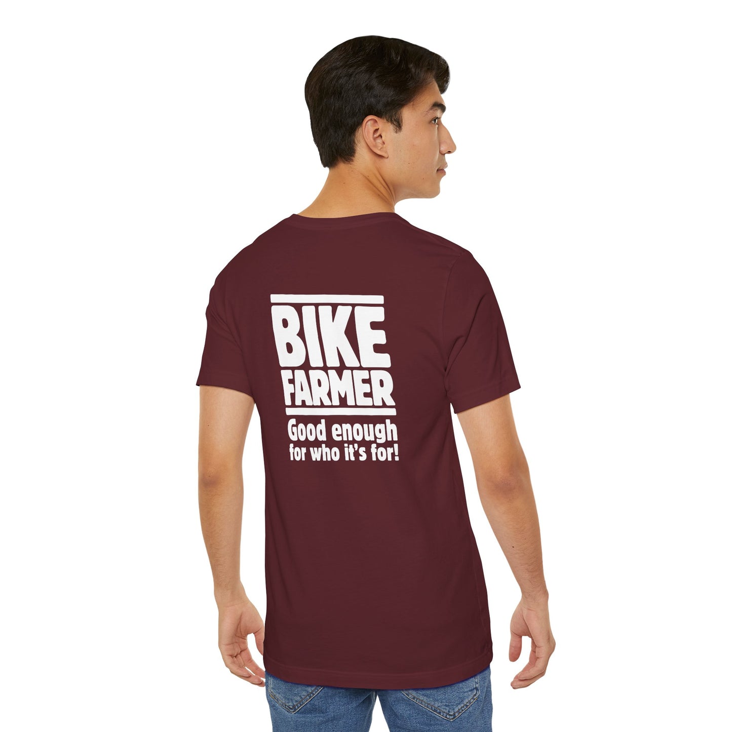 "Good Enough Short" Sleeve Tee - White Ink