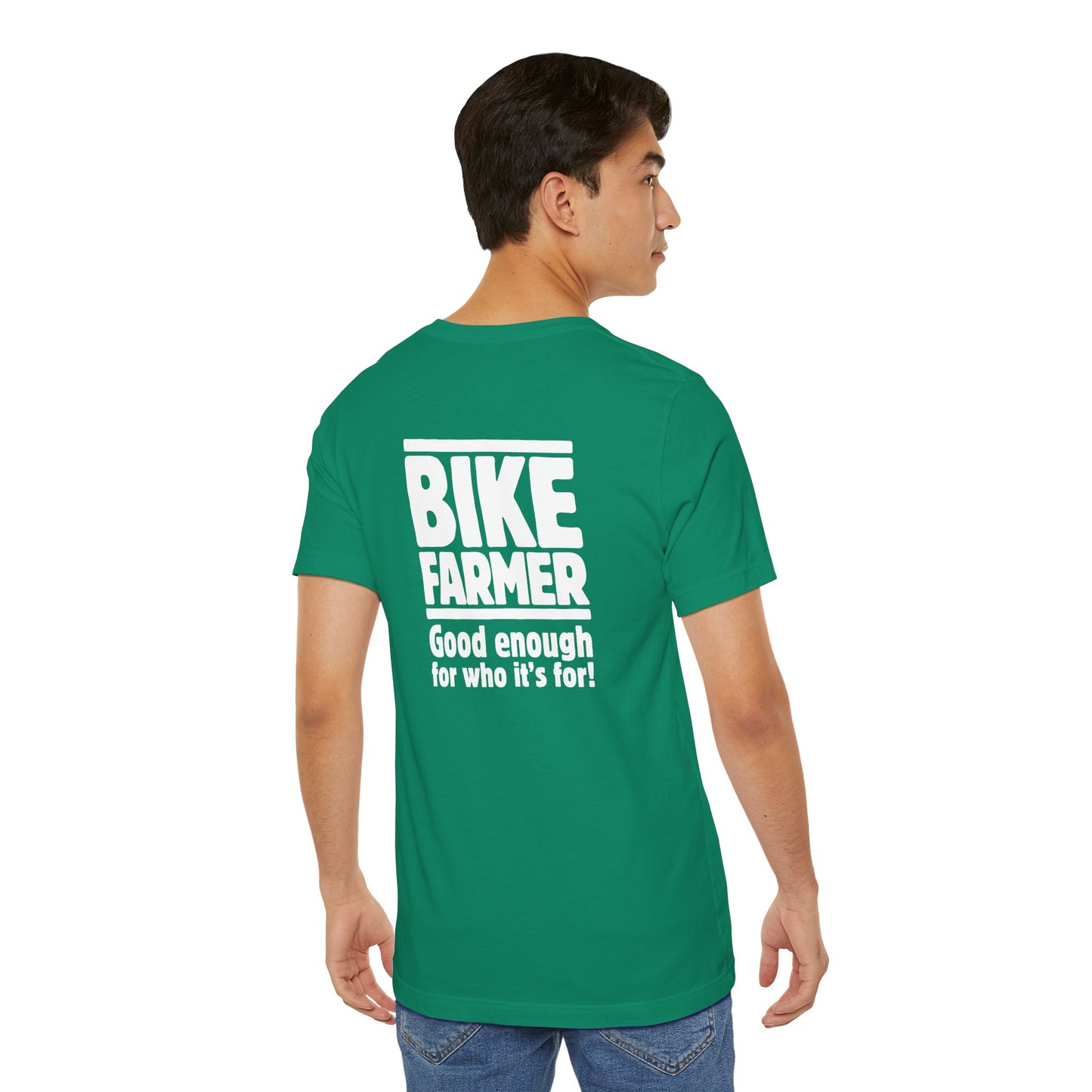"Good Enough Short" Sleeve Tee - White Ink