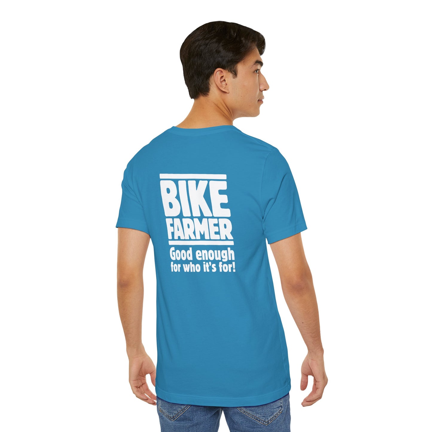 "Good Enough Short" Sleeve Tee - White Ink
